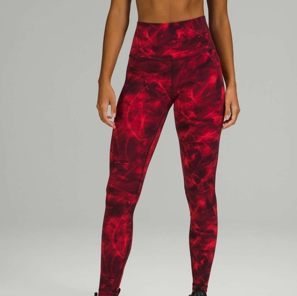lululemon athletica Pants - Lululemon Align High-Rise Pant 28" Metamorphic Glow Red Multi #62